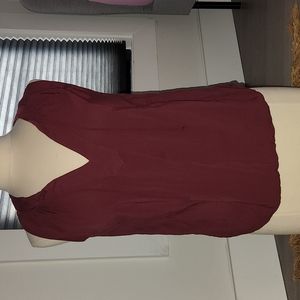 Burgundy top